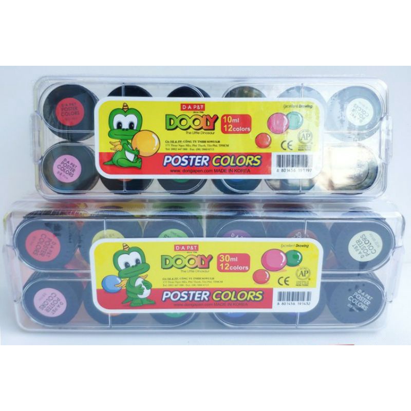 Màu nước Dooly Poster 30ml * 12 màu