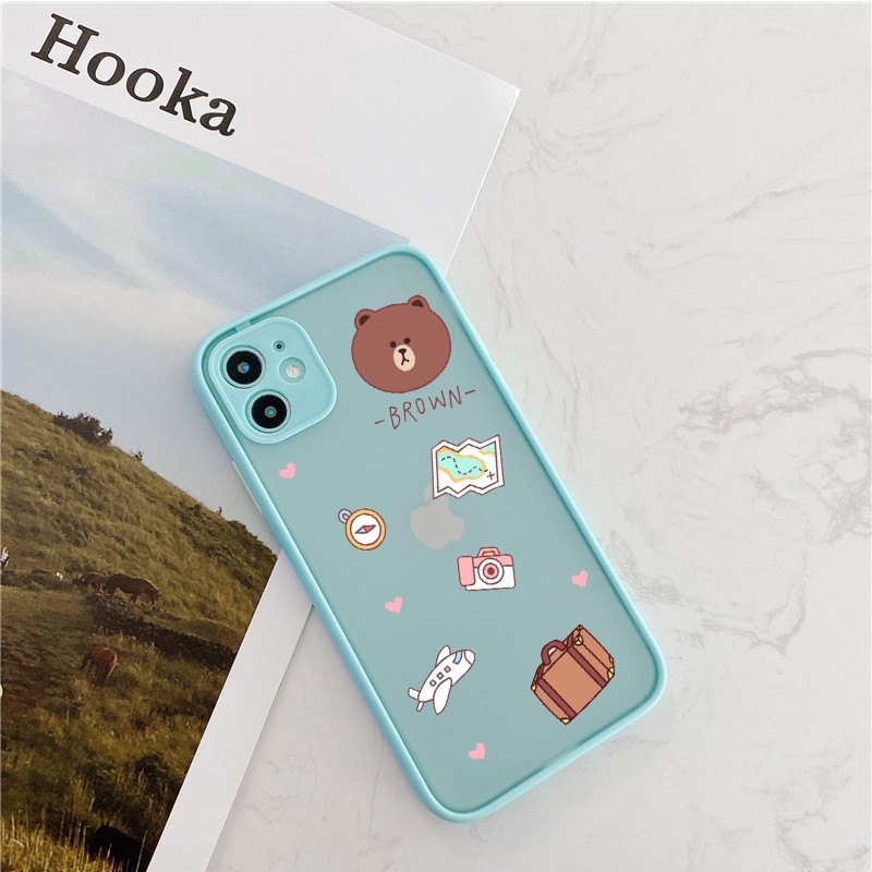 Ốp lưng Iphone PLANES BEAR viền màu iphone 6/6plus/6s/6s plus/ 7/ 7plus/ 8/ 8plus/x/xs/ xs max/ 11/ 11 promax/12 /12