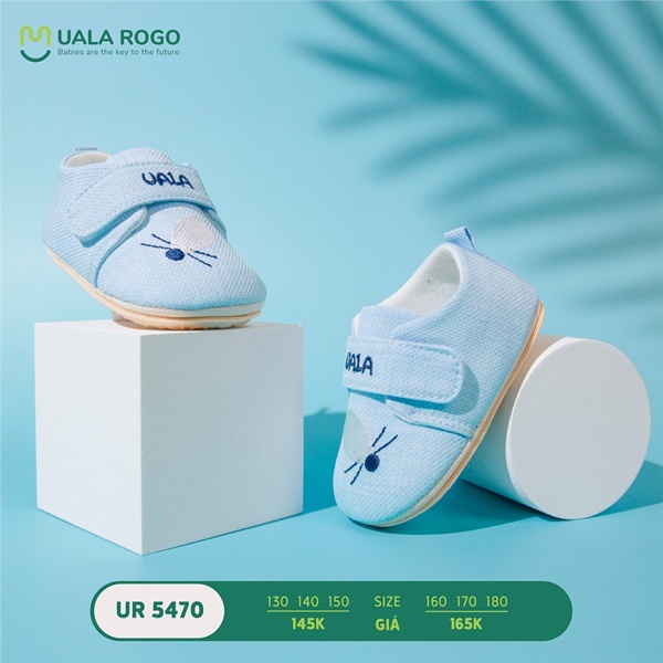 Giày tập đi Uala Rogo hình chuột nhỏ đế cao su chống trượt cho bé dưới 3 tuổi UR5470 đủ màu - Bu Bình Dương - Mebistore