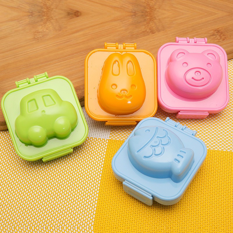 Set 6 khuôn bento tạo hình cơm, tạo hình trứng,làm bánh,làm thạch ngộ nghĩnh cho bé ăn dặm ngon miệng_CC