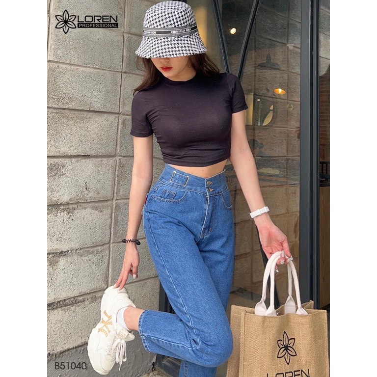 Quần jean baggy LOREN lưng kiểu B51040