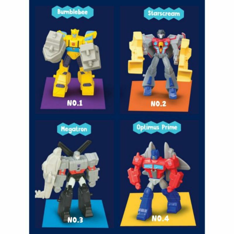 Combo 8 mô hình Transformers Mc'Donald Happy Meal