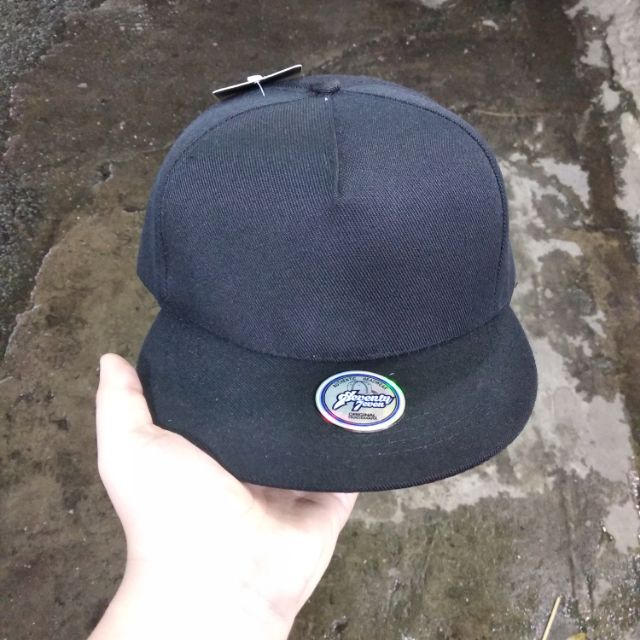 (HÌNH THẬT) NÓN HIPHOP - SNAPBACK ĐEN TRƠN