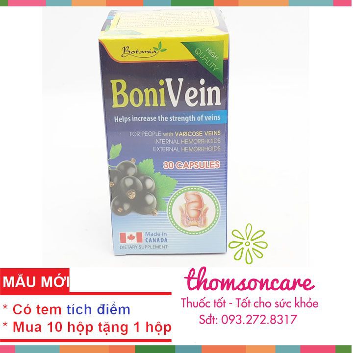 Boni Vein - Hỗ trợ giảm suy giãn tĩnh mạch - Mua 6 tặng 1 bằng tem tích điểm Bonivein | BigBuy360 - bigbuy360.vn