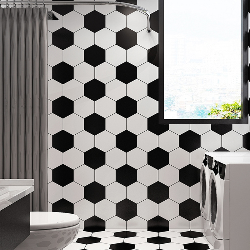Giấy Dán Tường Dày Dặn Hình Lục Giác 60x100cm Chống Thấm Nước Chống Mài Mòn