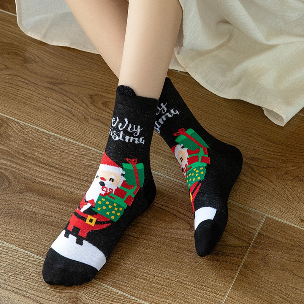 Vớ mềm chống trượt họa tiết giáng sinh cho bạn bè