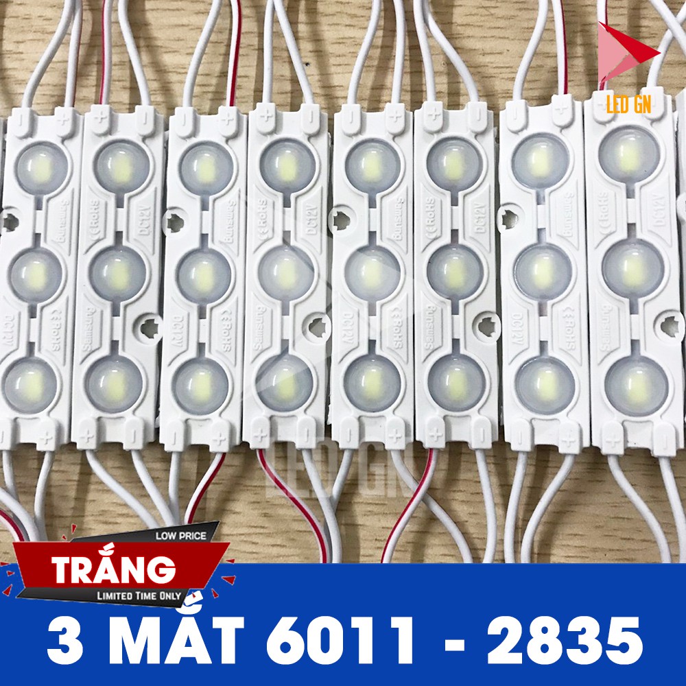 LED Hắt 3 Bóng 6011 1.5W - Chống Nước - Chip LED 2835 [ Vỉ 20 thanh ] | BigBuy360 - bigbuy360.vn