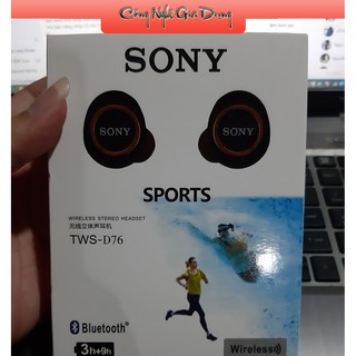 Tai nghe tws d76 super bass tai nghe bluetooth 5.0 siêu bass