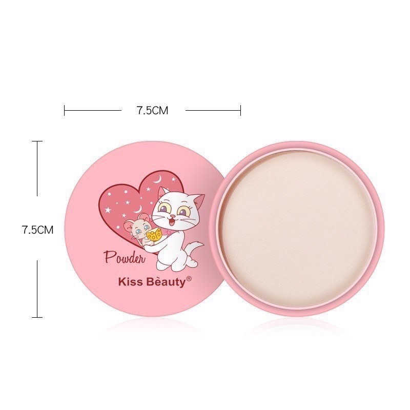 Phấn phủ dạng nén KISBEAUTY làm sáng mịn da