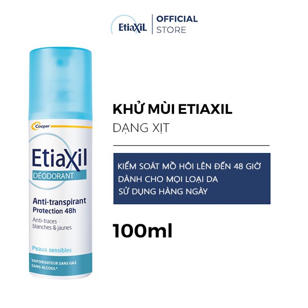 Xịt Khử Mùi Toàn Thân Etiaxil 100ml