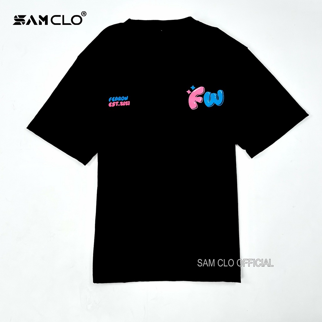 Áo thun nam nữ tay lỡ SAM CLO form rộng Unisex, mặc cặp, nhóm fearow COLOFUL CANDY TEE- 80% COTTON