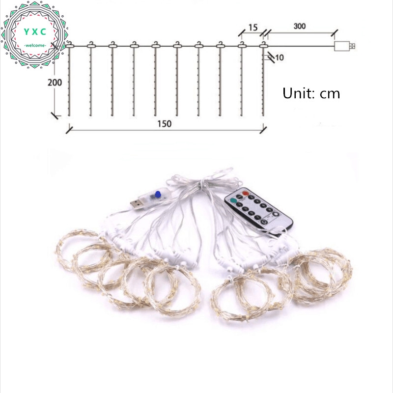 Dây Đèn Led 8 Chế Độ Trang Trí Tiệc