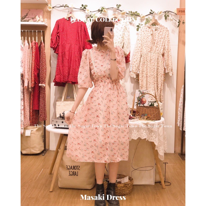 Váy voan hoa Masaki SugarTown | BigBuy360 - bigbuy360.vn