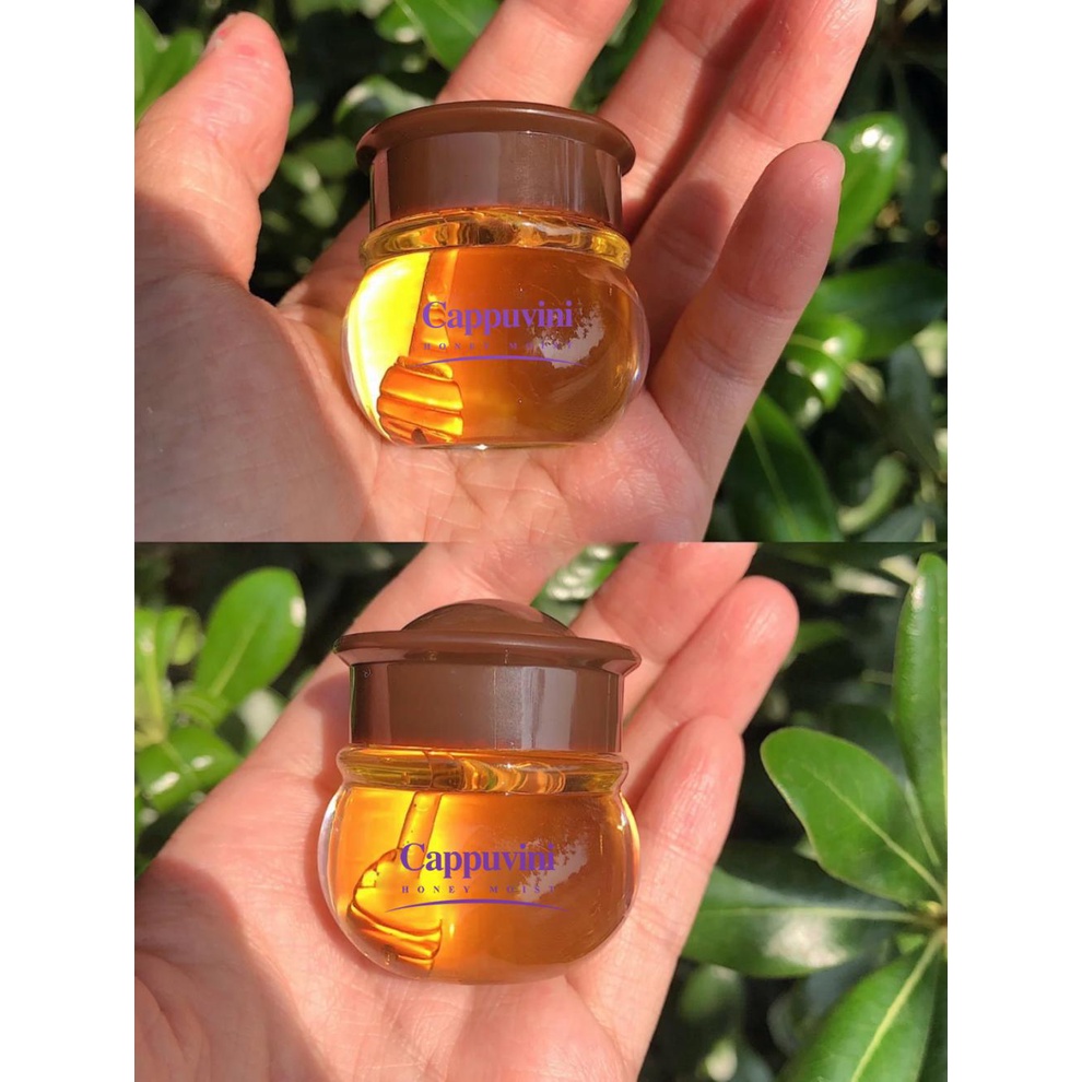 Son dưỡng môi Cappuvini hũ mật ong vàng mềm mịn cấp ẩm không khô môi chứa nhiều vitamin tốt cho môi giá rẻ học sinh