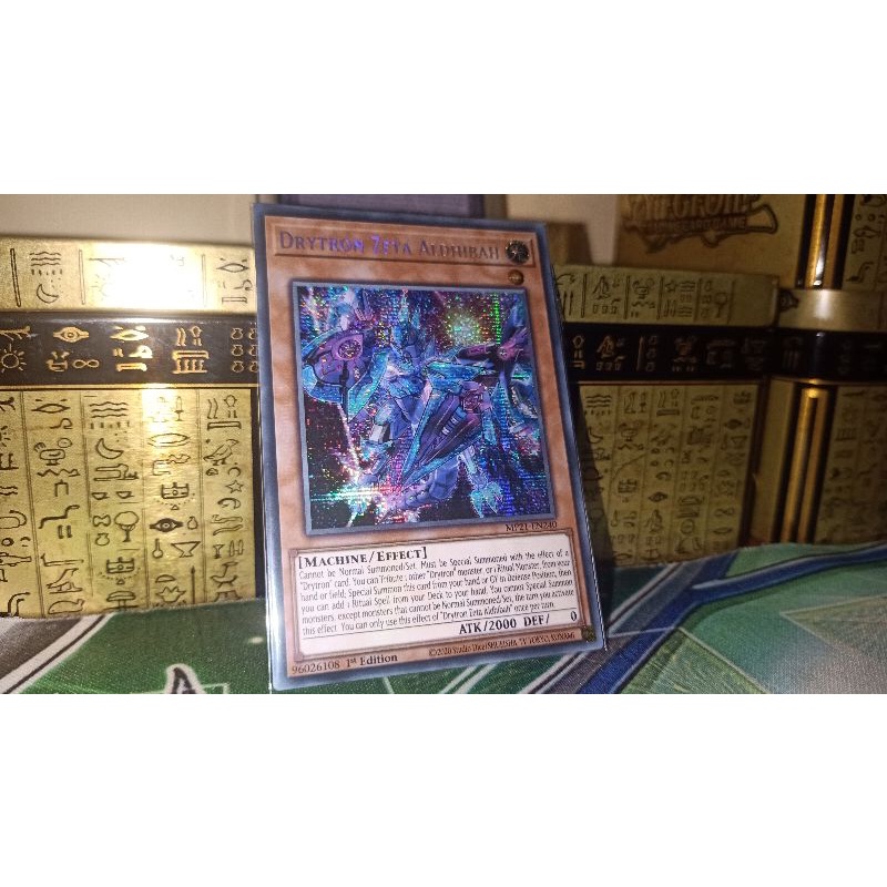 thẻ bài: Drytron Zeta Aldhibah - MP21-EN240 - Prismatic Secret Rare 1st Edition