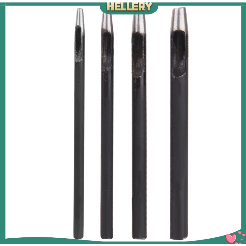 Bộ 4 Dụng Cụ Đục Lỗ Thắt Lưng Da 2 / 3 / 4 / 5mm