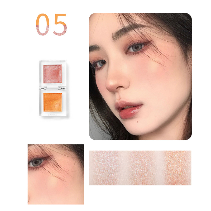 Kem Bắt Sáng Hai Màu Lấp Lánh Trang Điểm Mặt Và Cơ Thể Thời Trang