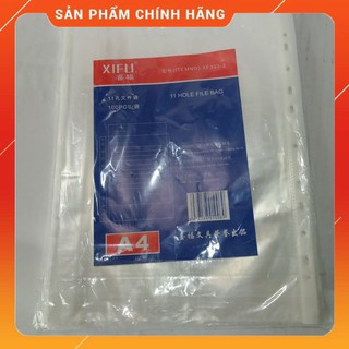 Túi Đục Lỗ A4 (100 Tờ/Tập) Thiết Kế Dày Dặn Dễ Sử Dụng Không So Le, Lỗ Bền Chắc
