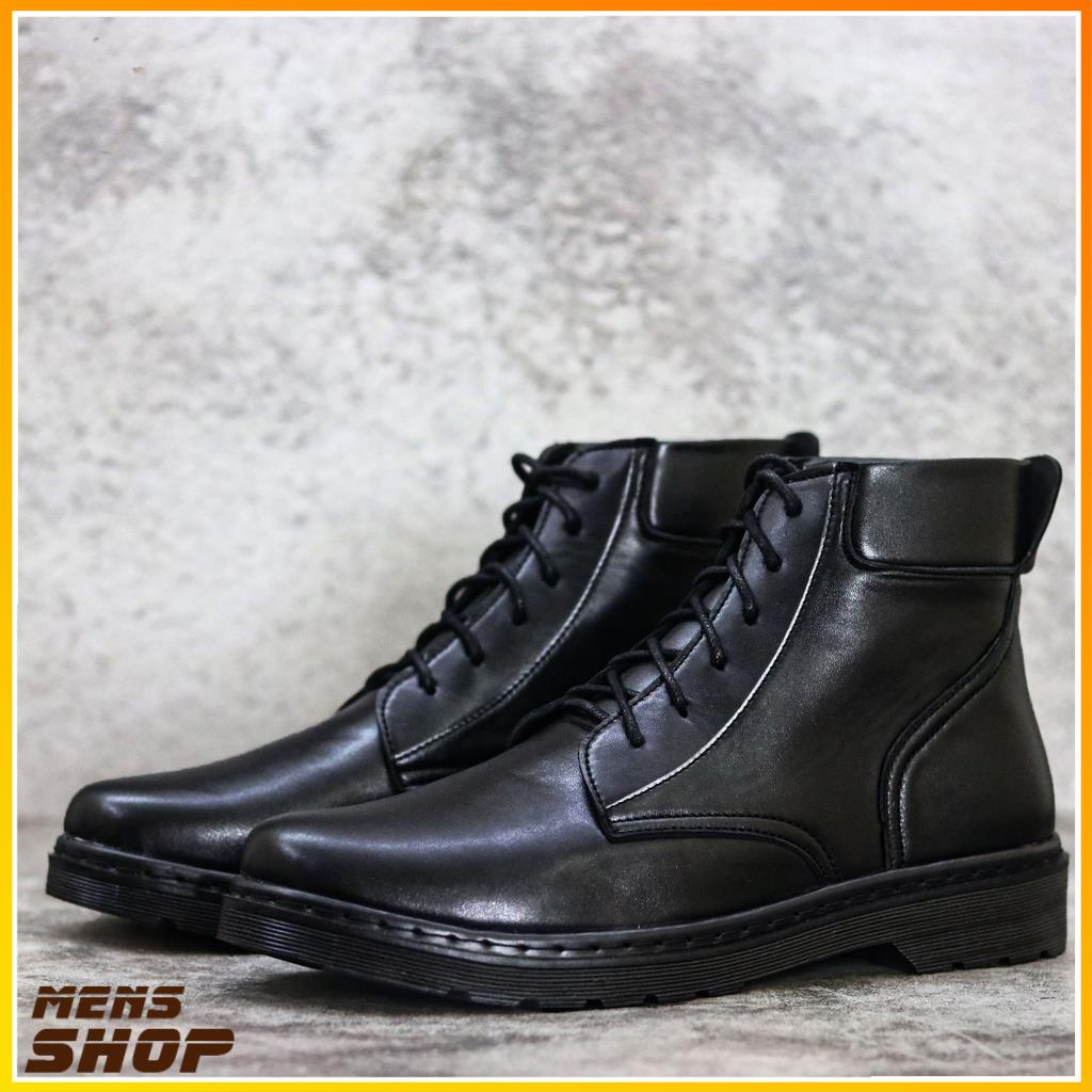 Giầy Đốc Cao Cổ Nam Da Bò Kiểu Hàn Quốc, Tăng Chiêu Cao- Mã D001