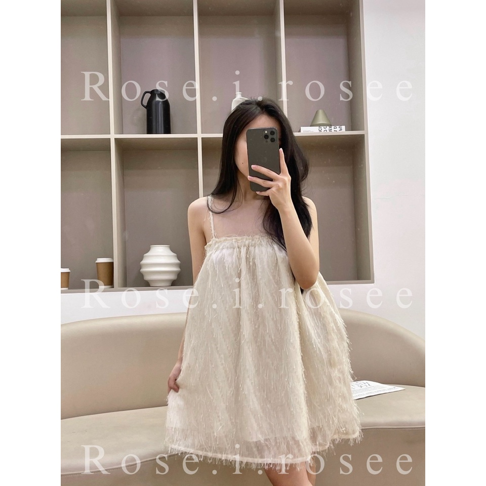 Đầm 2 dây lấp lánh