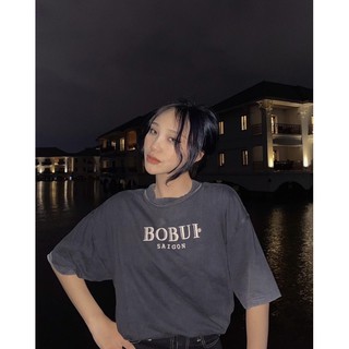 Áo thun Bobui basic đen xám chuẩn REAL full tag túi