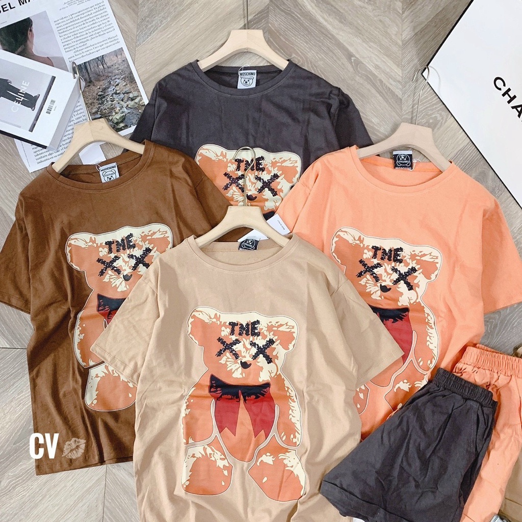 Đồ bộ mặc nhà Sét gấu hit hot  💖 Form rộng,chất liệu Cotton cao cấp, họa tiết GẤU kute,họa tiết GẤu ép nhiệt bền đẹp...