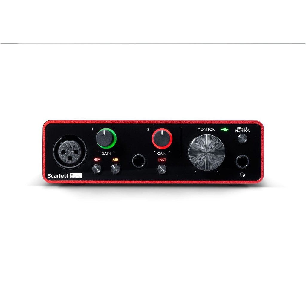 Focusrite Scarlett Solo (3rd Gen) Sound card xử lý âm thanh studio chuyên nghiệp