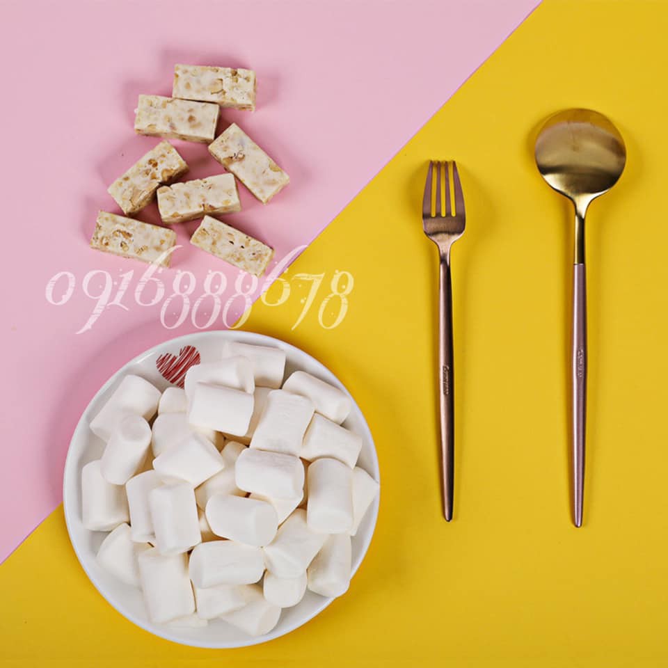 Kẹo Marshmallow chuyên dùng để làm Kẹo Nougat (500gr/gói)