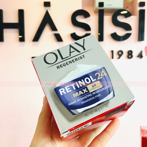 Kem Dưỡng Chống Lão Hóa &amp; Phục Hồi Da OLAY Regenerist Retinol 24 Night Moisturizer 48g