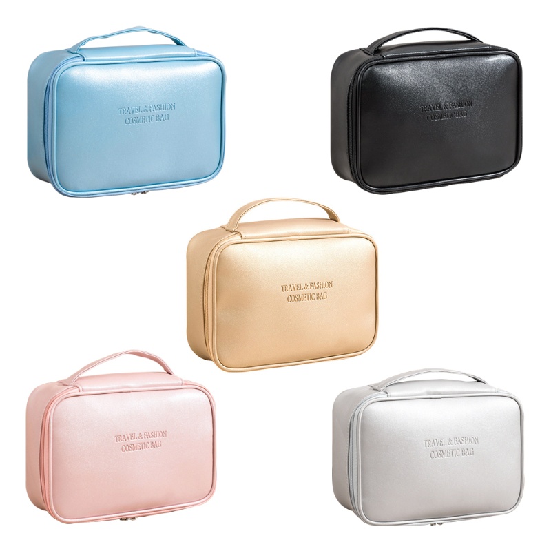 Túi Đựng Cọ Trang Điểm Bằng Da Giả Chống Nước Kích Thước Lớn