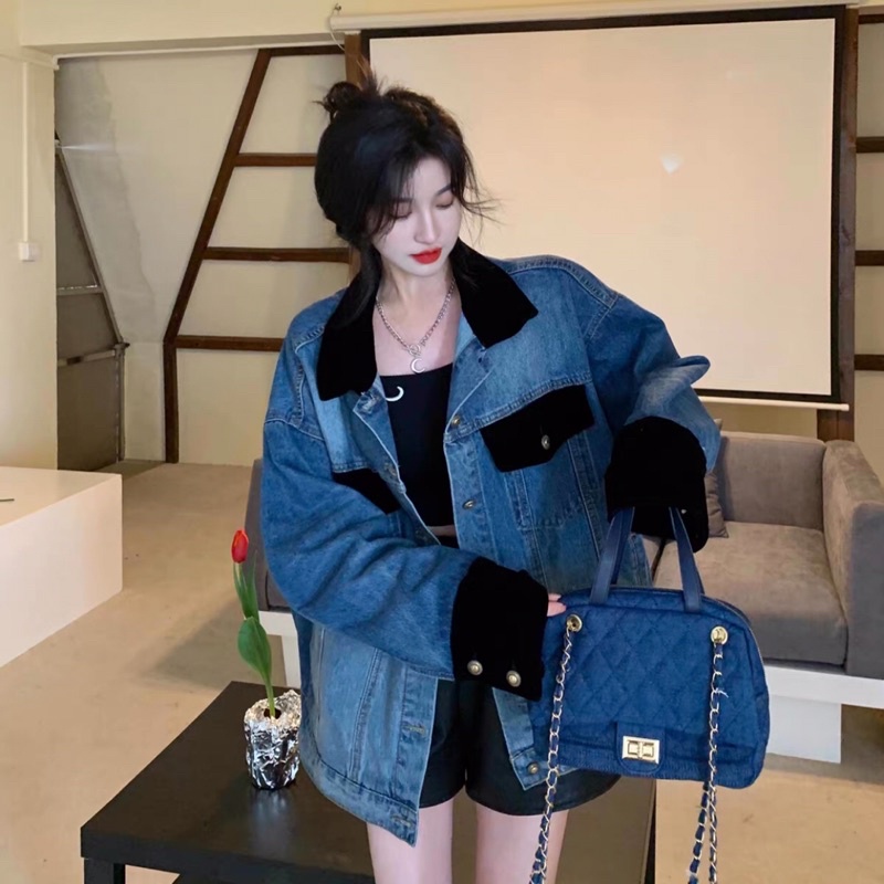 Áo khoác denim big size nữ 2022