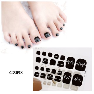 Miếng dán móng chân - Nail Wraps (22 miếng dán khô)