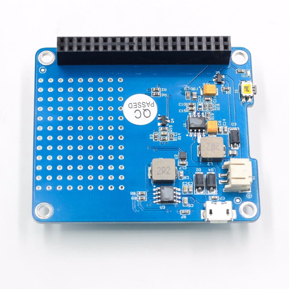 1PC UPS HAT Board + 1500mAh Lithium Battery For Raspberry Pi 3 Model B / Pi 2B / B+ / A+ Board Module