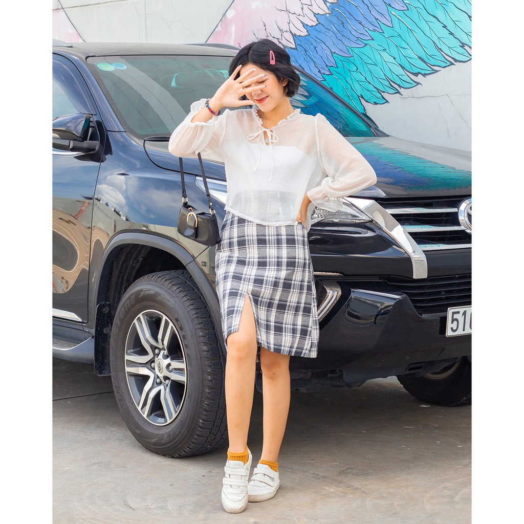Áo Kiểu Cổ Bèo Tay Dài - LEO's clothing