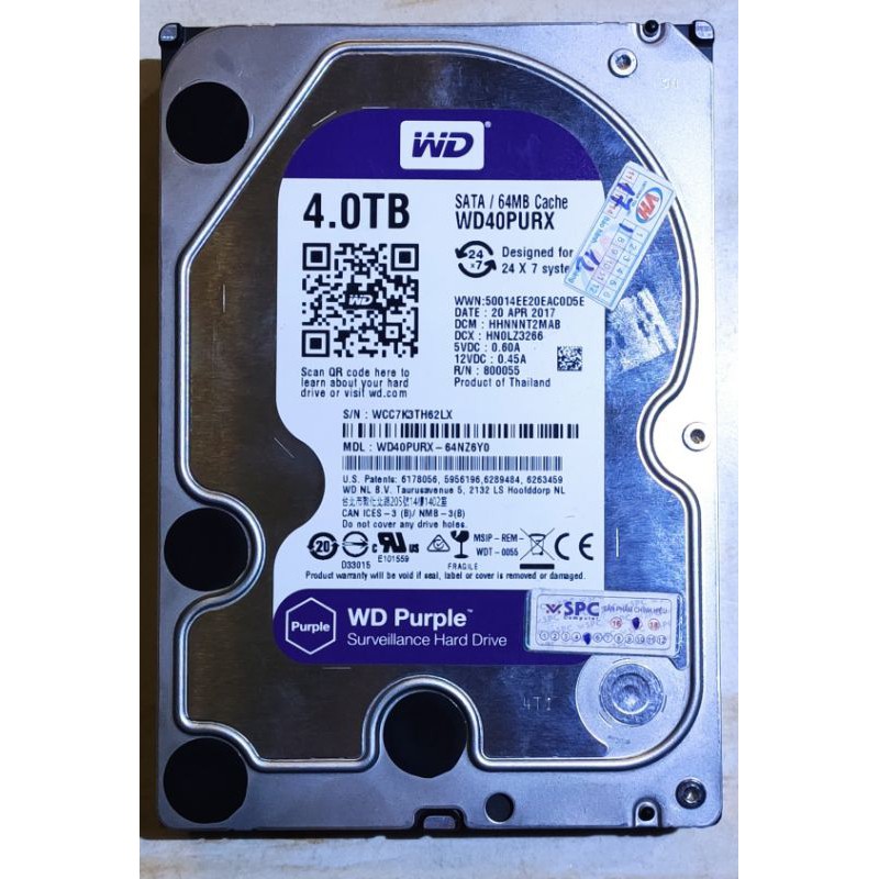 ổ cứng WD Purple 4 Tb