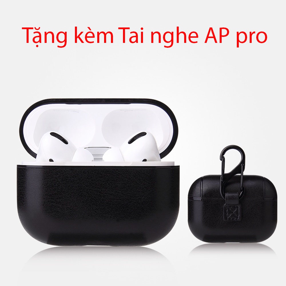 Tặng kèm tai nghe không dây Ap pro Ốp tai nghe AP pro có nhiều màu sắc  kèm tai nghe bluetooth xịn âm thanh quá hay