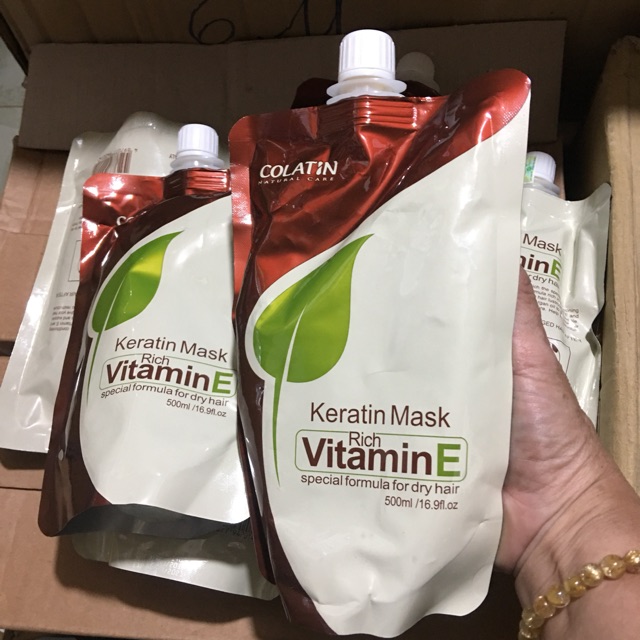 Kem hấp túi COLATIN VITAMIN E COLLAGEN Mask 500ml