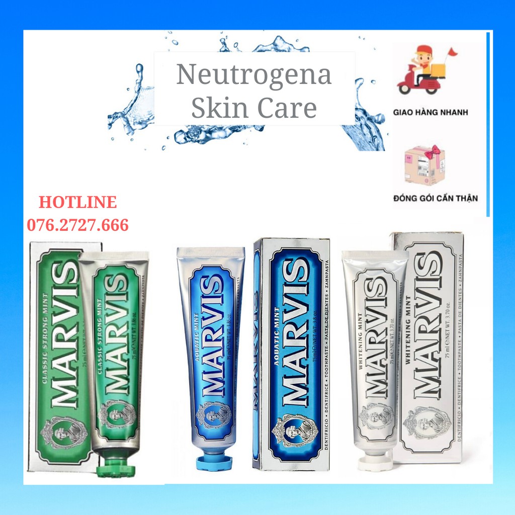[ĐỦ MÙI] Kem Đánh Răng MARVIS (85ML)
