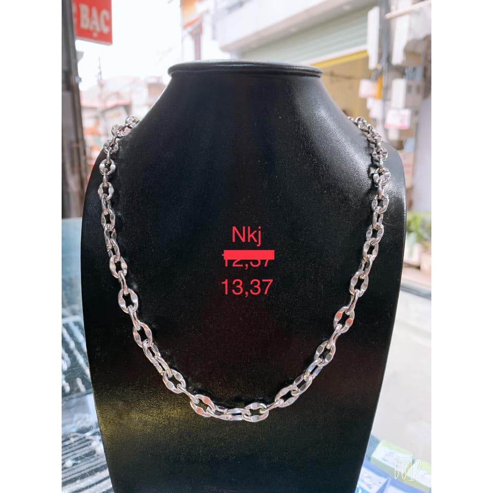 VÒNG CỔ NAM BẠC TA TRỌNG LƯỢNG 13.37 CHỈ
