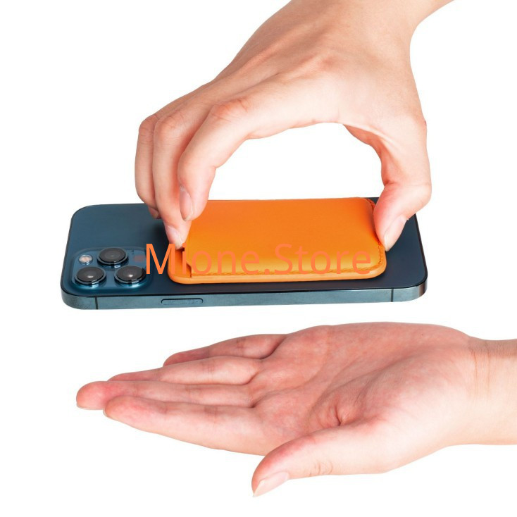 MIONE Ví đựng thẻ mini táo sạc ko dây táo có nam châm thời trang cho táo 15 14 13 Pro Max