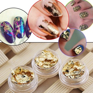 Set giấy bạc mỏng vụn trang trí móng tay-ĐỒ NAIL VIỆT