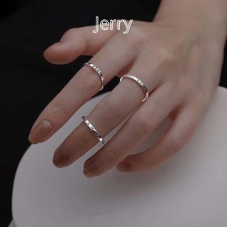 Nhẫn nữ basic khắc họa tiết đơn giản Jerry Accessories N04