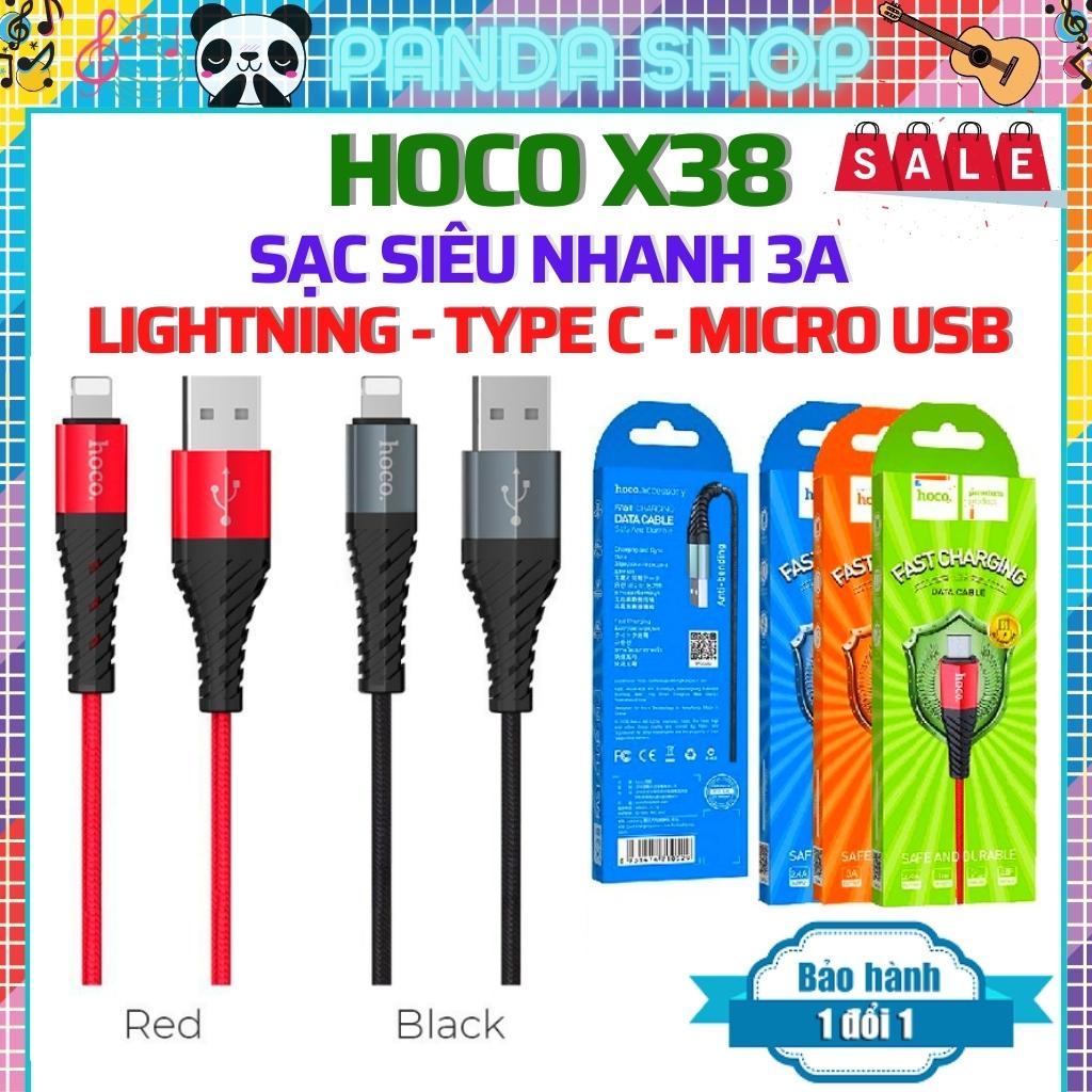 Cáp sạc iphone, Sạc Nhanh + Chống Gãy, Dây Sạc Chính Hãng Hoco X38  Iphone Samsung - [HÀNG CHÍNH HÃNG 100%]