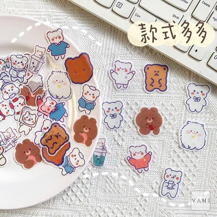 Túi Sticker Dán Decor Nhiều Hình Ngộ Nghĩnh Dễ Thương - Vani Store [VPP00155]