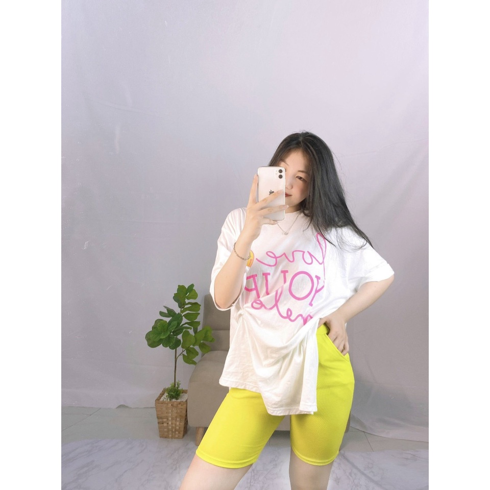 Quần legging lửng nhiều màu cạp chun trên gối legging đùi nữ ngố mặc ở nhà