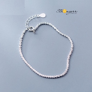 Lắc tay nữ bạc S925 - Vòng tay bạc Twinkle lấp lánh cao cấp - Strangerr
