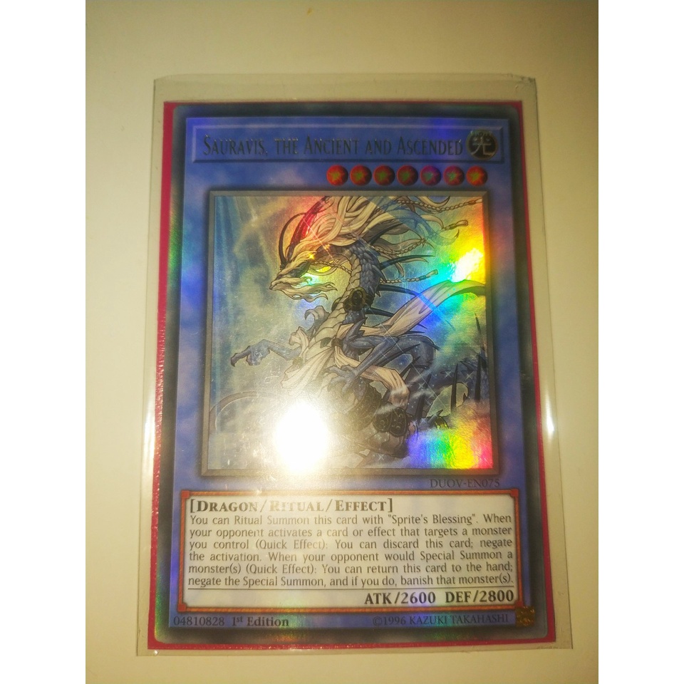 Thẻ bài Yugioh - TCG  - Sauravis, the Ancient and Ascended / DUOV-EN075'