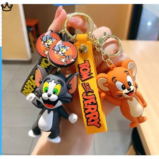 Móc Khóa Hình Mèo Và Chuột Dễ Thương