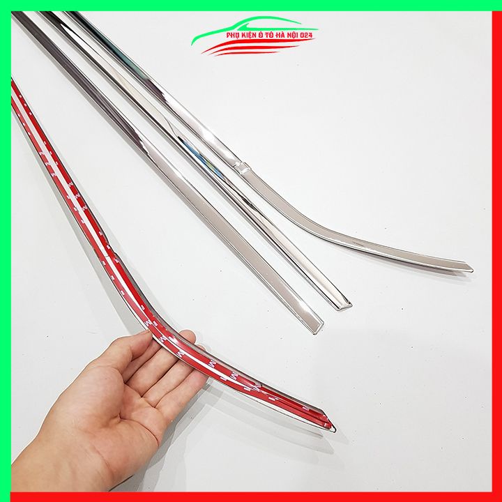 Bộ nẹp viền chân kính inox Attrage 2015-2023