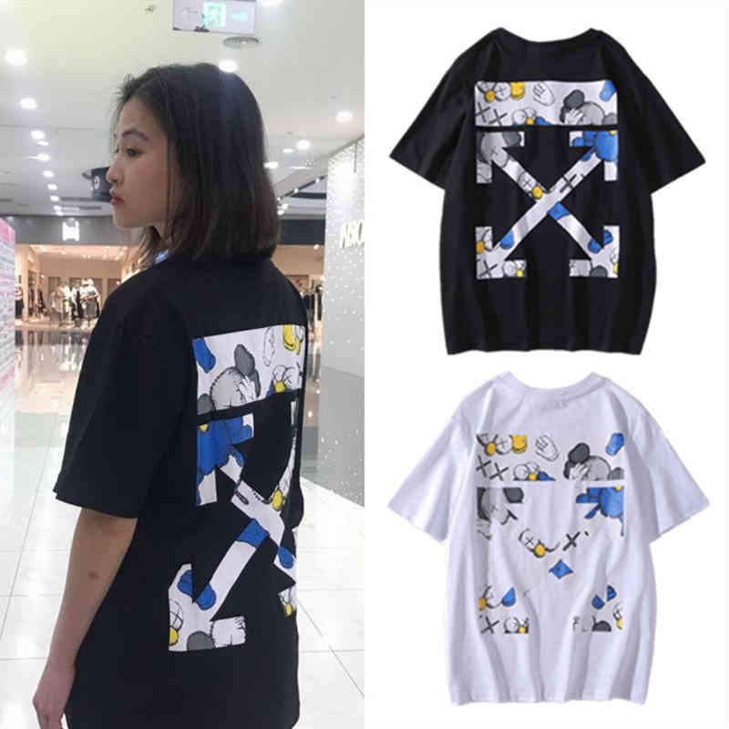 🌸Siêu Rẻ 💯  Áo thun off white kaws hoạt hình unisex oversize CHẤT ĐẸP CÓ FREESHIP | BigBuy360 - bigbuy360.vn